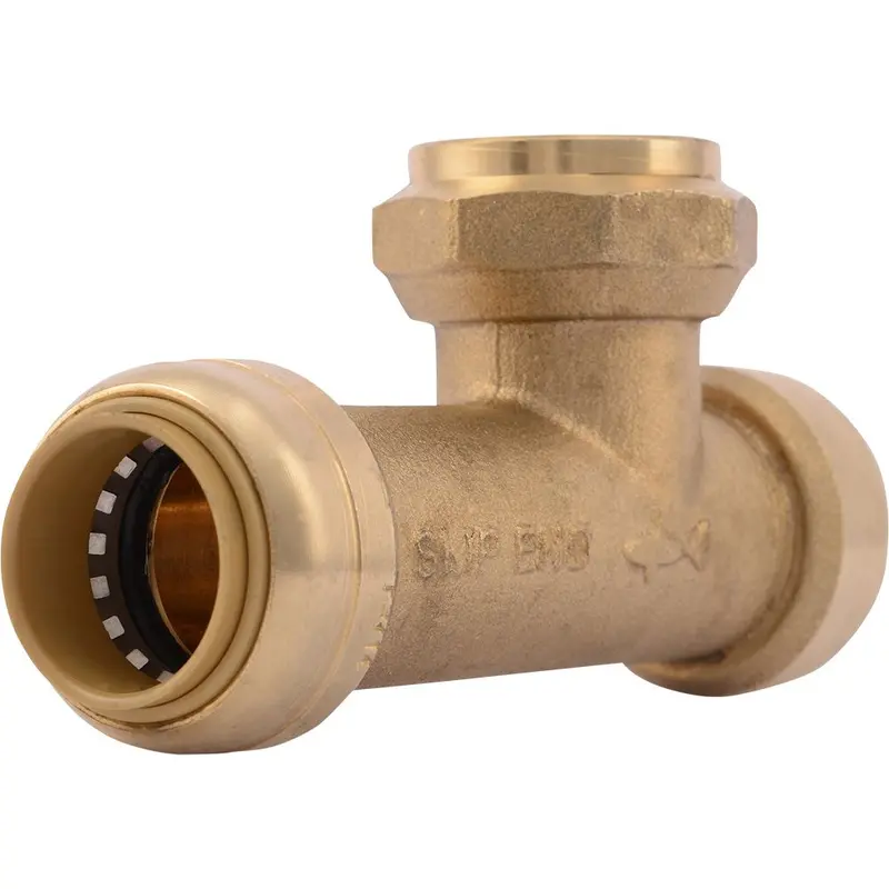 Sharkbite U3486Lf Lead-Free Brass Female-Center Slip Tee – 3/4" Fpt X 3/4" Fpt X 3/4" Fpt 1
