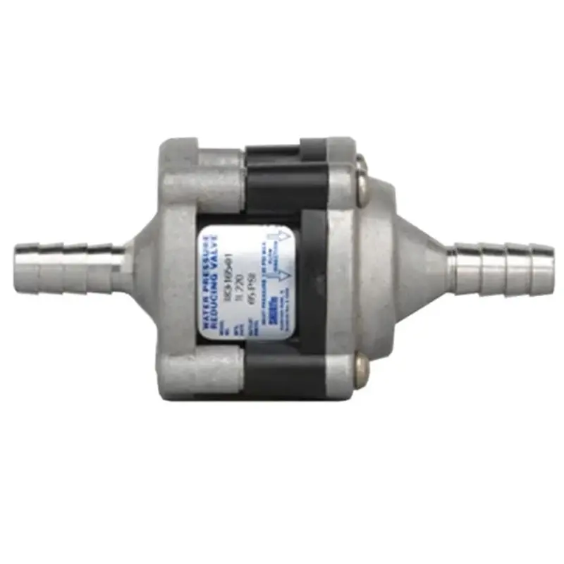 Shurflo 183-165-01 Pressure Regulator – 65 Psi Output, 3/8-Inch Barb Inlet/Outlet, Stainless Steel Body & Fittings 1