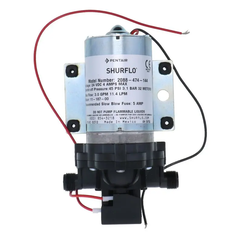 Shurflo 2088-474-144 Delivery Pump (3.0 Gpm, 45 Psi, 24V, 1/2" Mpt) 1