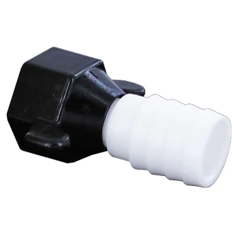 Shurflo 234-2936 Poly Hex Swivel Straight Fitting: 1/2" Fnpt × 5/8" Barb 1
