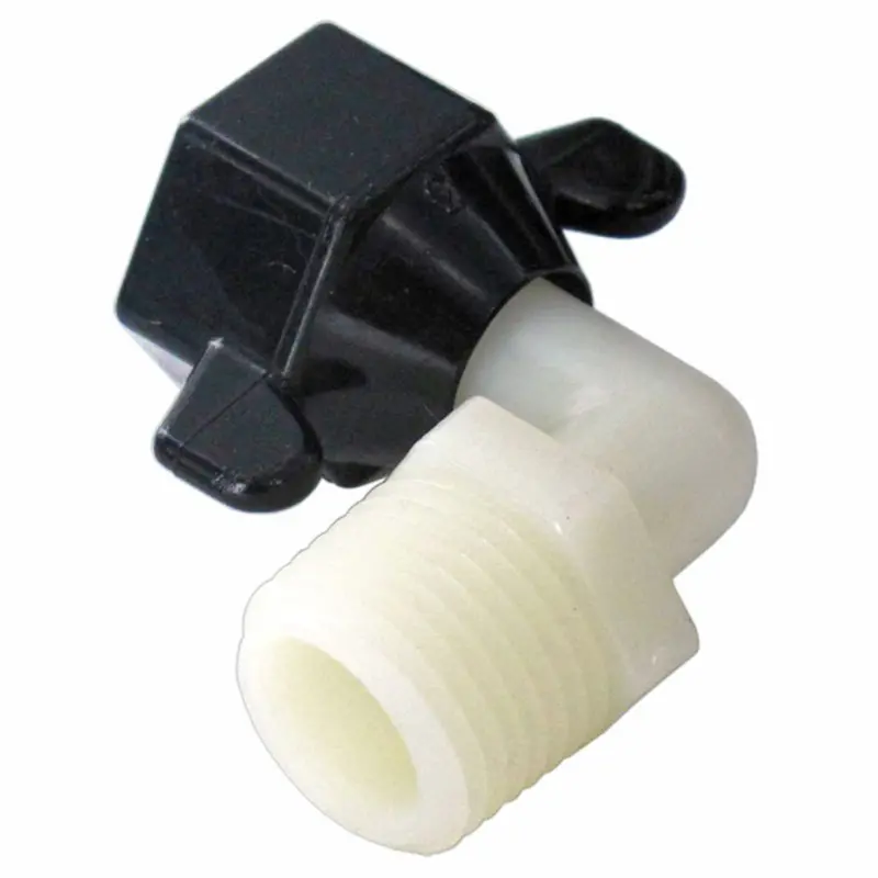 Shurflo 244-3366 Nylon Swivel Wingnut Elbow: ½" Fnpt × ½" Mnpt 1