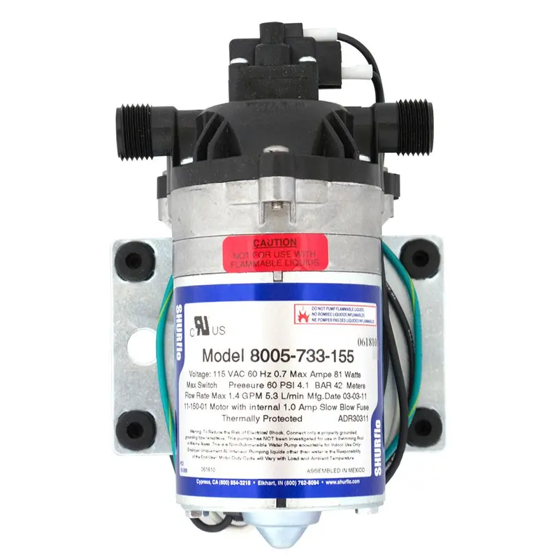 Shurflo 8005-733-155 1.5 Gpm Demand-Activated Booster Pump – 60 Psi, 115Vac 1