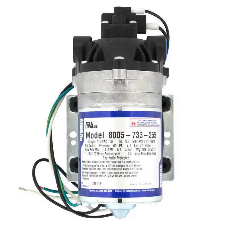 Shurflo 8005-733-255 Low-Pressure Demand Pump – 1.5 Gpm, 60 Psi, 115Vac 1