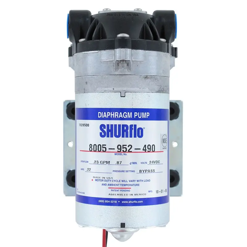 Shurflo 8005-952-490 Ro Booster Pump – 50 Gpd, 100 Psi, 24Vdc With Bypass 1