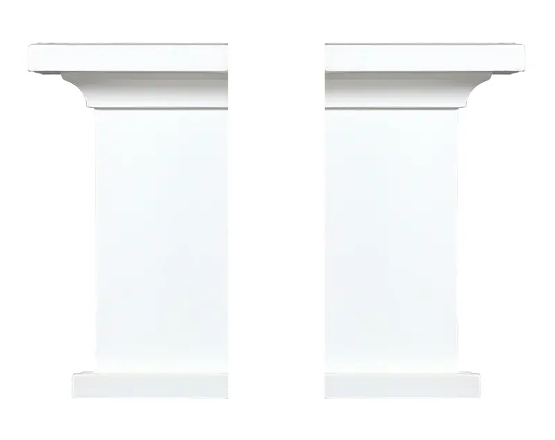Single Pair Of Craftsman Cove Crosshead End Caps 2