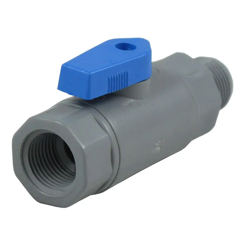 Smc 6380990 Pvc Ball Valve — 3/8-Inch Female X 3/8-Inch Male Npt 1