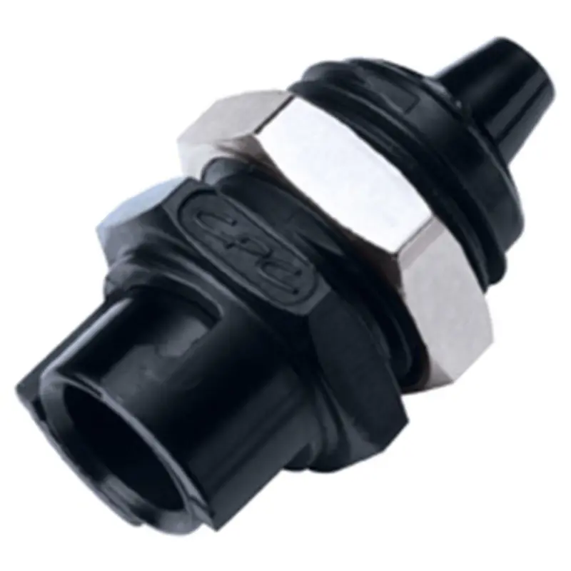 Smfpm02Blk Non-Valved Panel-Mount Hose Barb Coupling Body – 1/8" Barb, Black 1