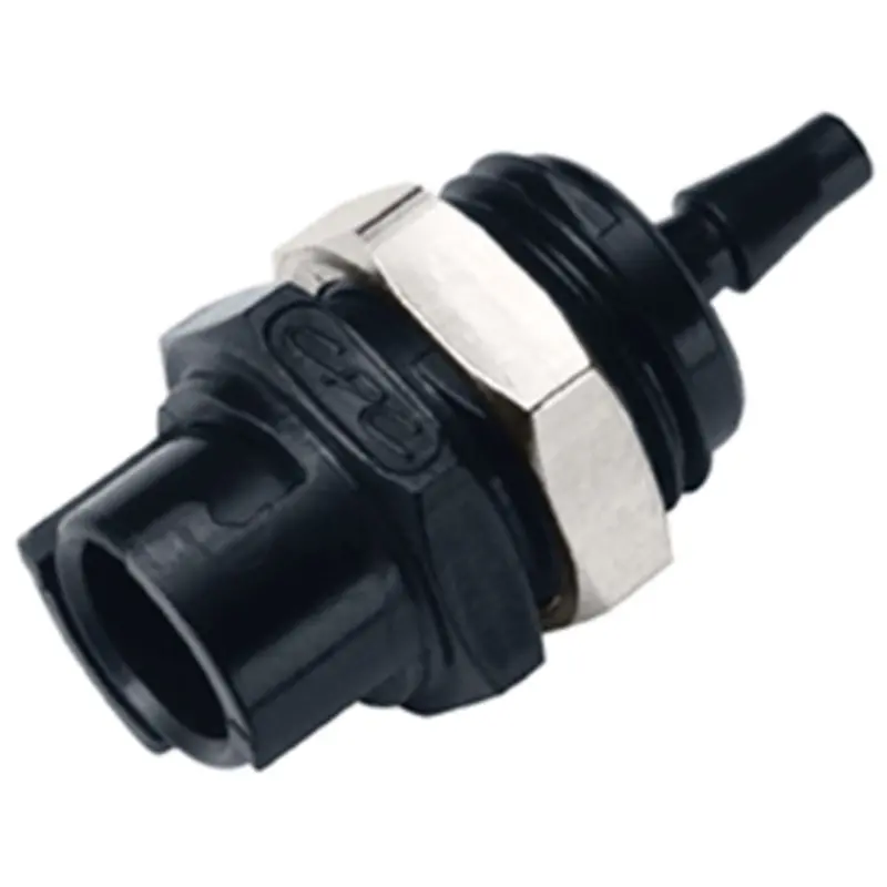 Smfpmm3Blk Black Non-Valved Panel-Mount Coupling Body – 3 Mm Hose Barb 1