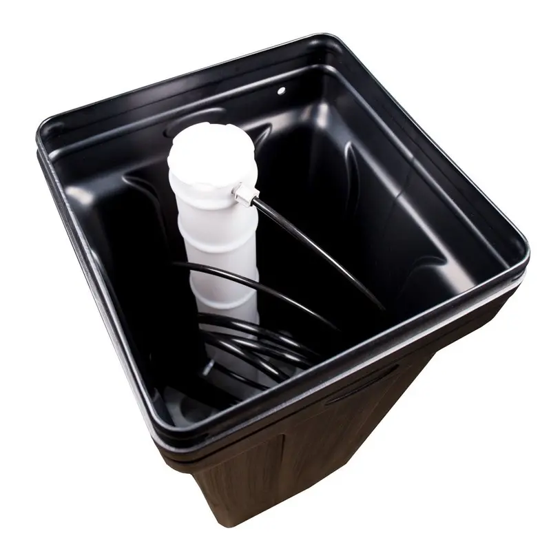 Square Brine Tank Replacement – 14.75" X 34.25", Black Polyethylene 1
