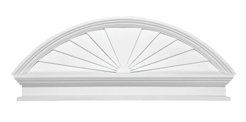Sunburst Combination Pediment With Bottom Trim 1