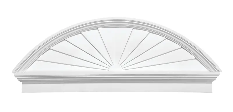 Sunburst-Design Combination Pediment 1