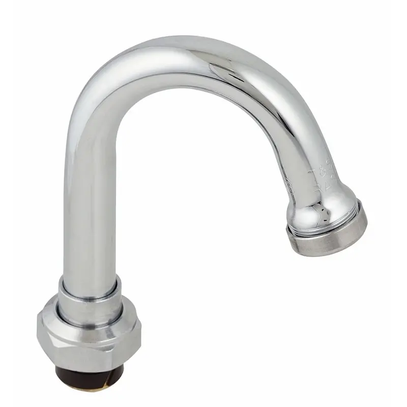 T&S Brass 133X Swivel Gooseneck Faucet — 5-11/16" Spread, 10-3/8" Height, 6-3/8" Clearance 1
