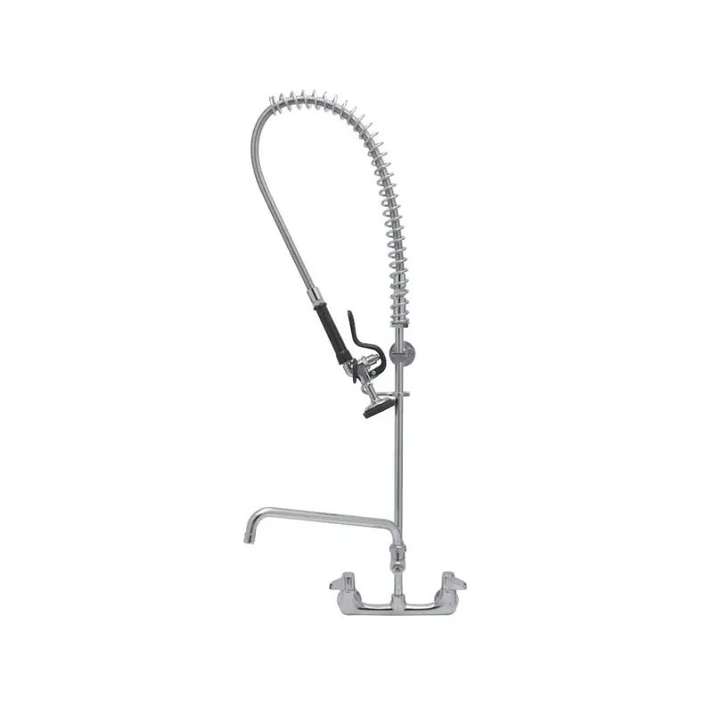 T&S Brass 5Pr-8W14 Wall-Mounted Pre-Rinse Spray Unit With 14" Flexible Faucet 1