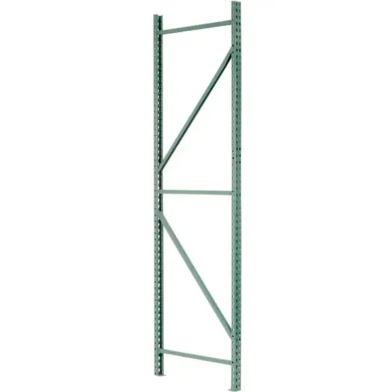 Upright Tear-Drop Pallet Rack Guard – 42" H × 26' L × 3" × 3", Green, 30,700 Lb Capacity (Used) 1