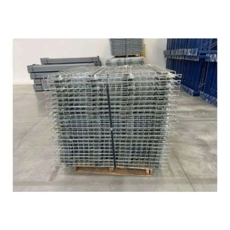 Used Pallet Rack Wire Deck – 48" X 46", 4-Channel Flared Design 1