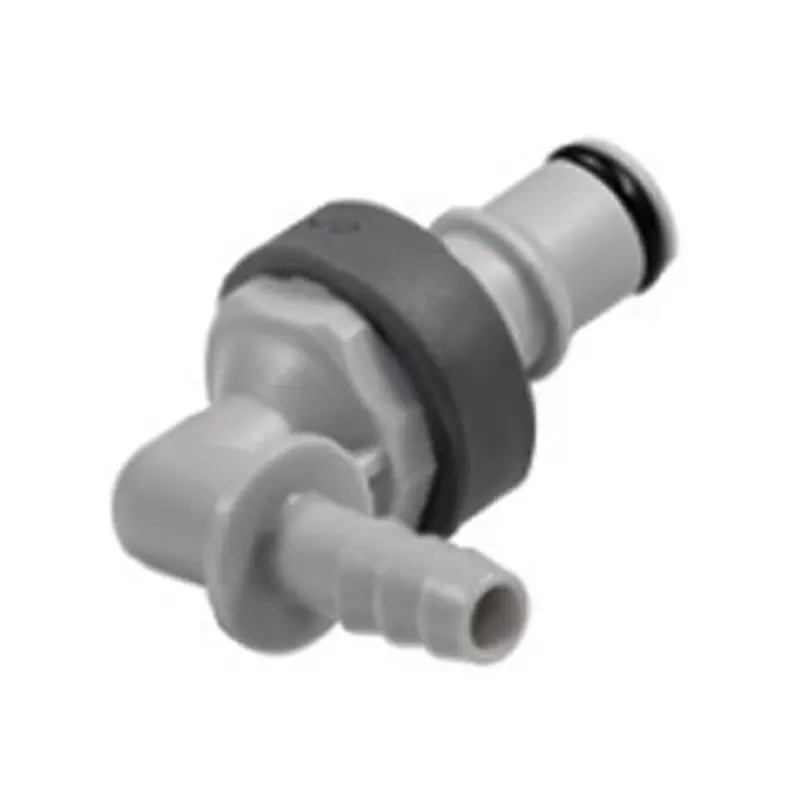 Valved In-Line Elbow Hose Barb Coupling Insert – 1/4 Inch Id 1