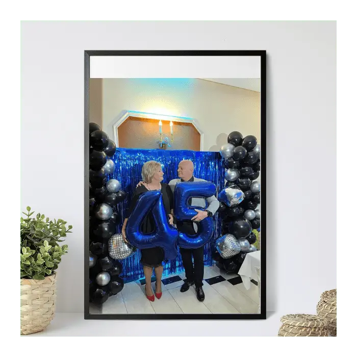 Vertical Photo Print In Elegant Frame 1
