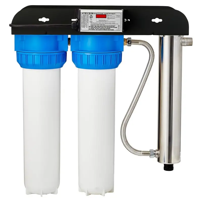 Viqua Vh410-F22 Uv Sterilization System – 18 Gpm With 20" Sediment & Carbon Pre-Filters 1