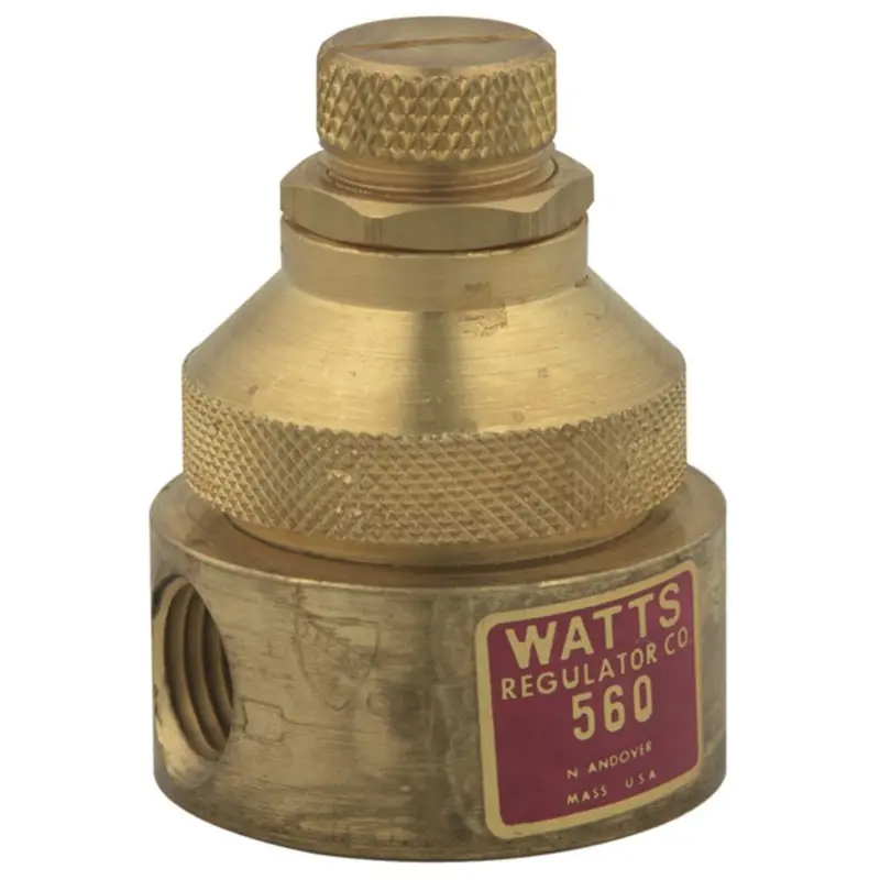 Watts 560 Adjustable Brass Water Pressure Regulator 1