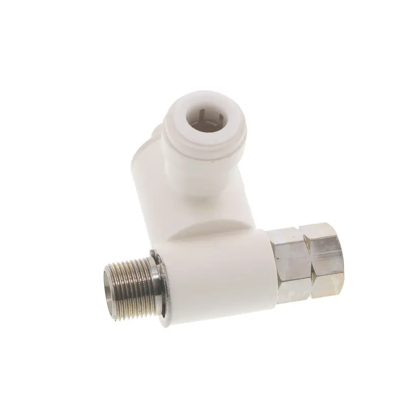 Watts Aqualock/Seatech Triple-Port Stop Valve Adapter – 3/8" M Comp × 3/8" F Comp × 3/8" Qc 1