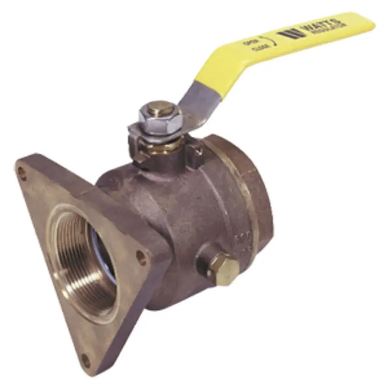 Watts Marine Bronze Full-Flow Flanged Seacock With Integrated Drain Plug 1