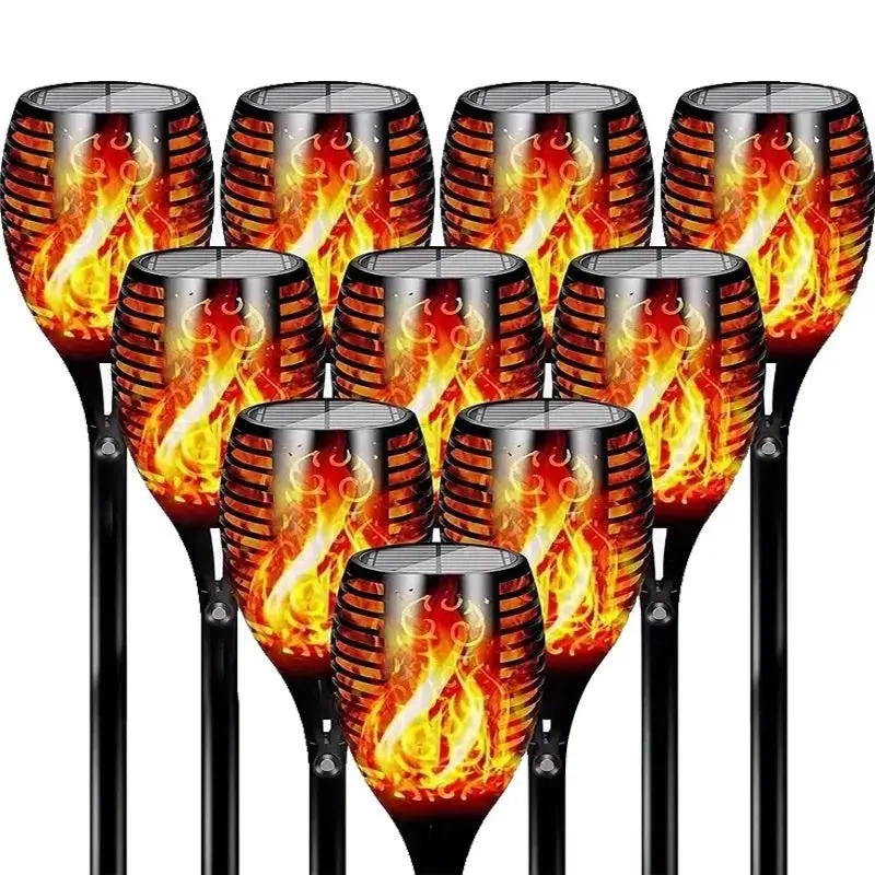 Weatherproof Solar Torch Lights For Pathway And Landscape Illumination 1