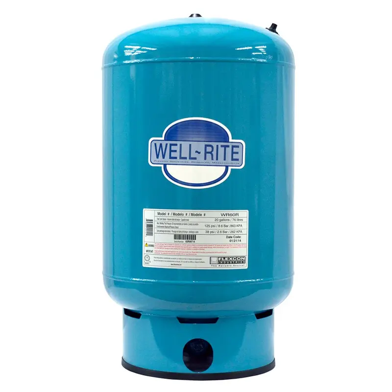 Well-Rite Wr-60 Steel Well Pressure Tank – 20-Gallon Capacity 1