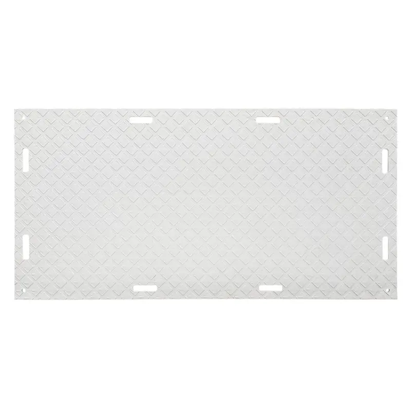 White Hdpe Ground Protection Mat – 4 Ft X 8 Ft Heavy-Duty Traffic Pad 1