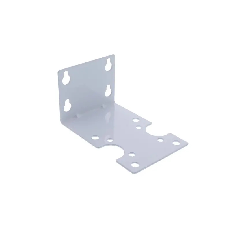 White L-Shaped Metal Filter Mounting Bracket For Standard & Slim Line Housings (3/4" Caps W/ Mounting Bosses) 1