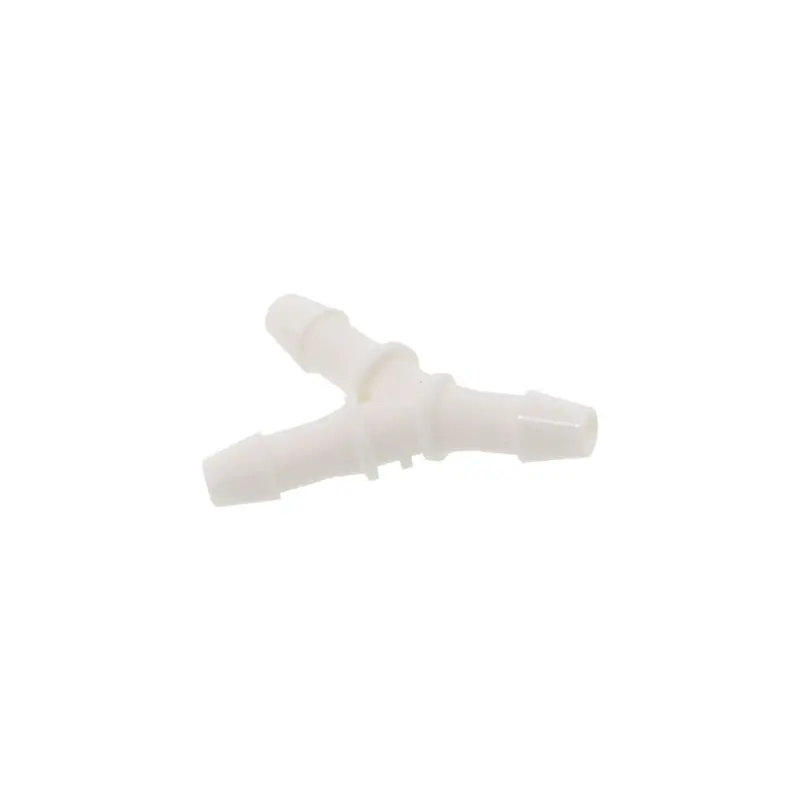 White Nylon Y-Fitting – Triple 3/16" Hose Barb Configuration 1