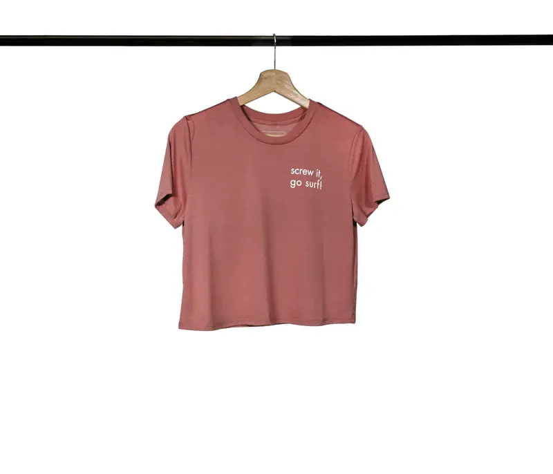 Women'S Screw It, Go Surf Graphic T-Shirt 1