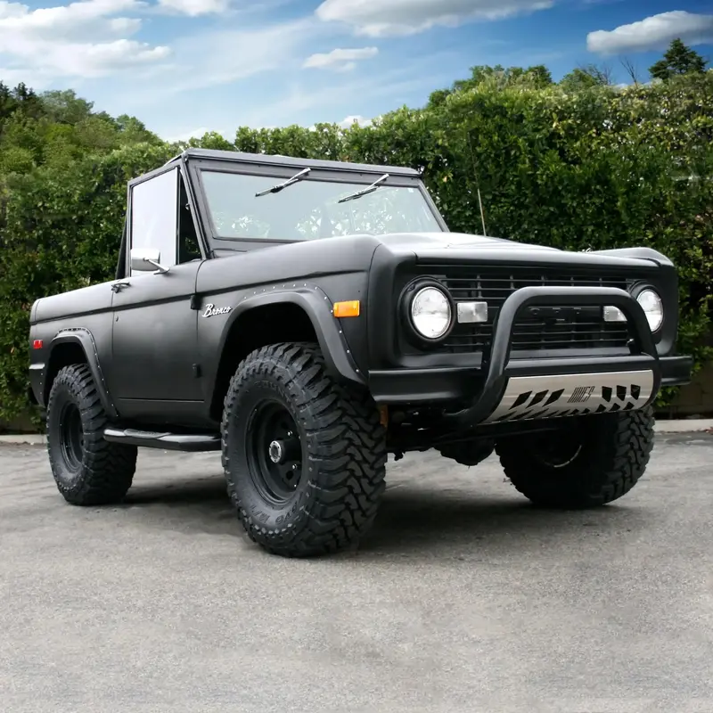Aries Black Steel Running Boards – 3-Inch Round Side Steps For Select Ford Bronco Models 1