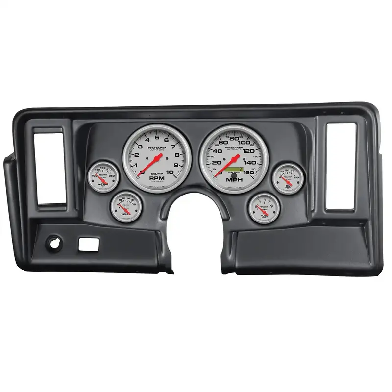 Autometer Ultra-Lite Direct-Fit Dash Kit For 1969–1976 Nova – Tach, Speedo, Fuel, Oil, Temp & Volt Gauges 1