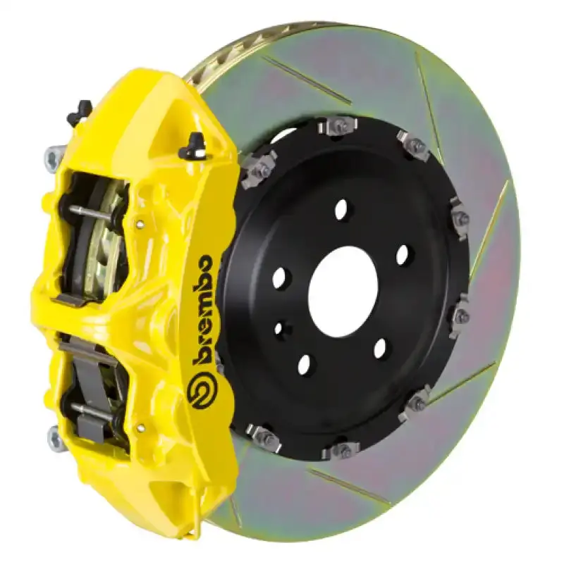 Brembo 06-12 S3 (8P) Front Gt Bbk 6 Piston Cast 380X34 2Pc Rotor Slotted Type-1- Yellow 1