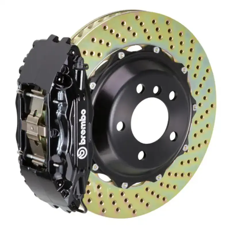 Brembo Front Big Brake Kit For Porsche 996 (1999–2004) And 997.1 (2006–2008) – Drilled Black 355X32Mm Two-Piece Rotors With 4-Piston Calipers 1