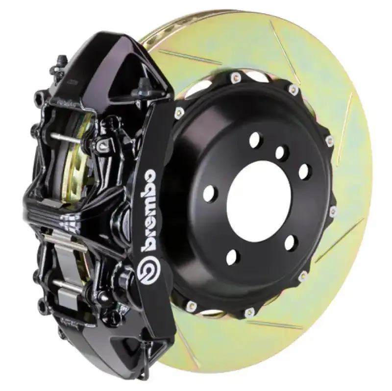 Brembo Front Slotted Two-Piece Rotor Kit For 1989–1994 Porsche 911 Carrera – Gt Bbk, 355X32Mm, Matte Black 1