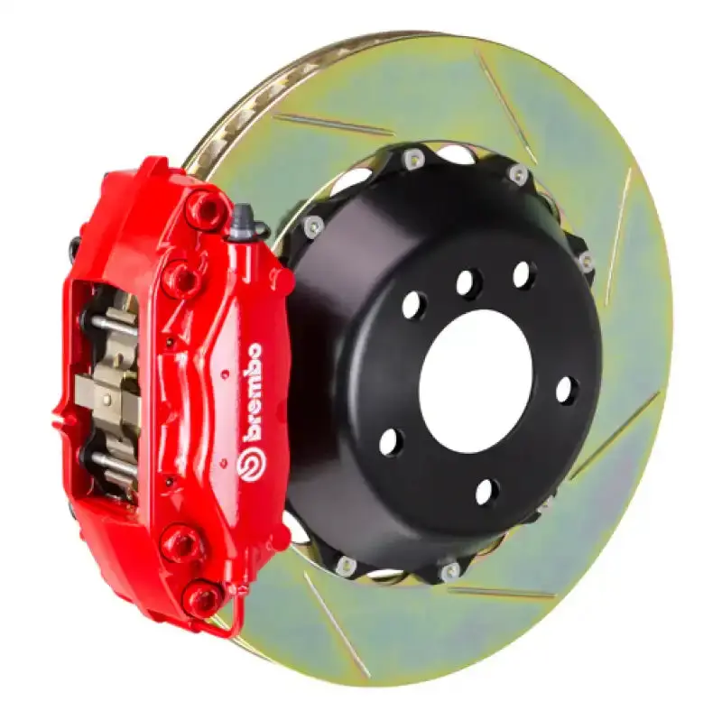 Brembo Gt Big Brake Kit – Rear 4-Piston Calipers With Slotted 345X28Mm Two-Piece Rotors For 2006 Bmw 330I 1