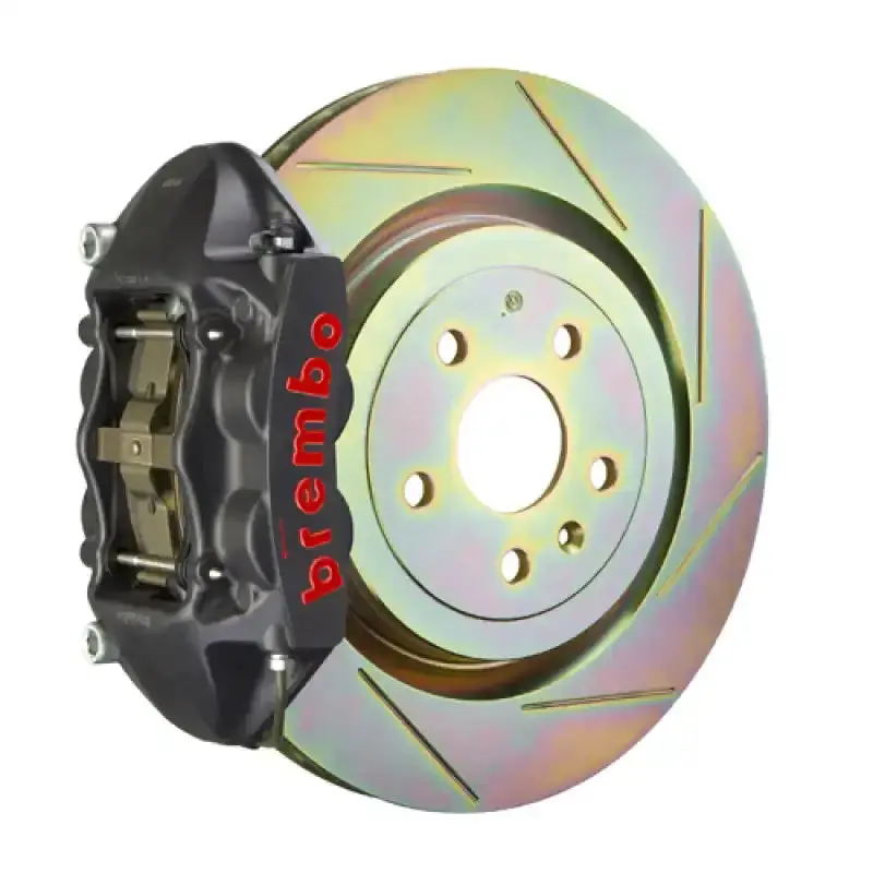 Brembo Gts Rear Big Brake Kit – 365X28Mm Slotted 1-Piece Rotor With 4-Piston Caliper (Black Finish) 1