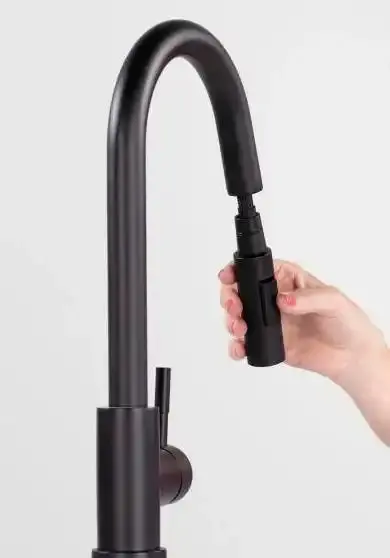 Bullet Pull-Down Kitchen Faucet – Matte Black Finish With Single-Handle Design 1