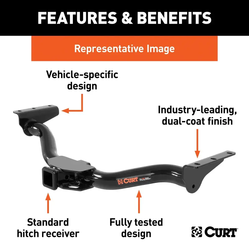Curt 13089 Class Iii 2-Inch Trailer Hitch For Select Toyota Land Cruiser And Lexus Lx450 Models 1
