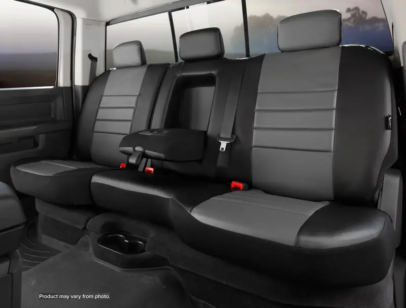 Fia Sl60 Series Rear Seat Cover – Gray Leatherette, Custom-Fit For Enhanced Interior Protection 1