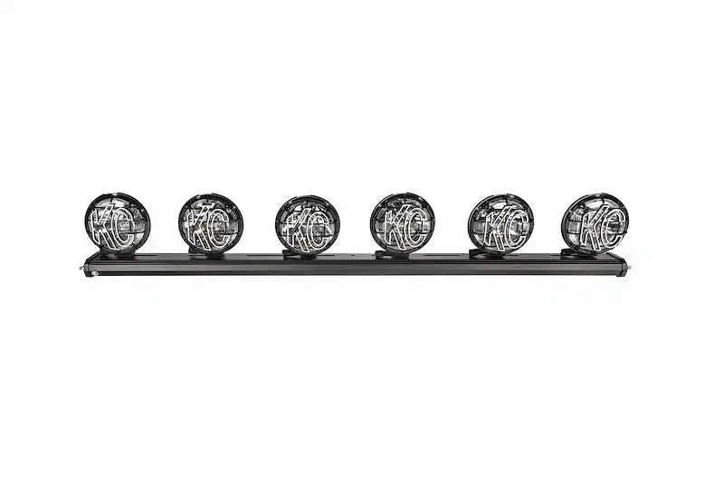 Kc Hilites Apollo Pro 6-Light Led Light Bar Kit With 50-Foot Wiring Harness And Crossbar 1