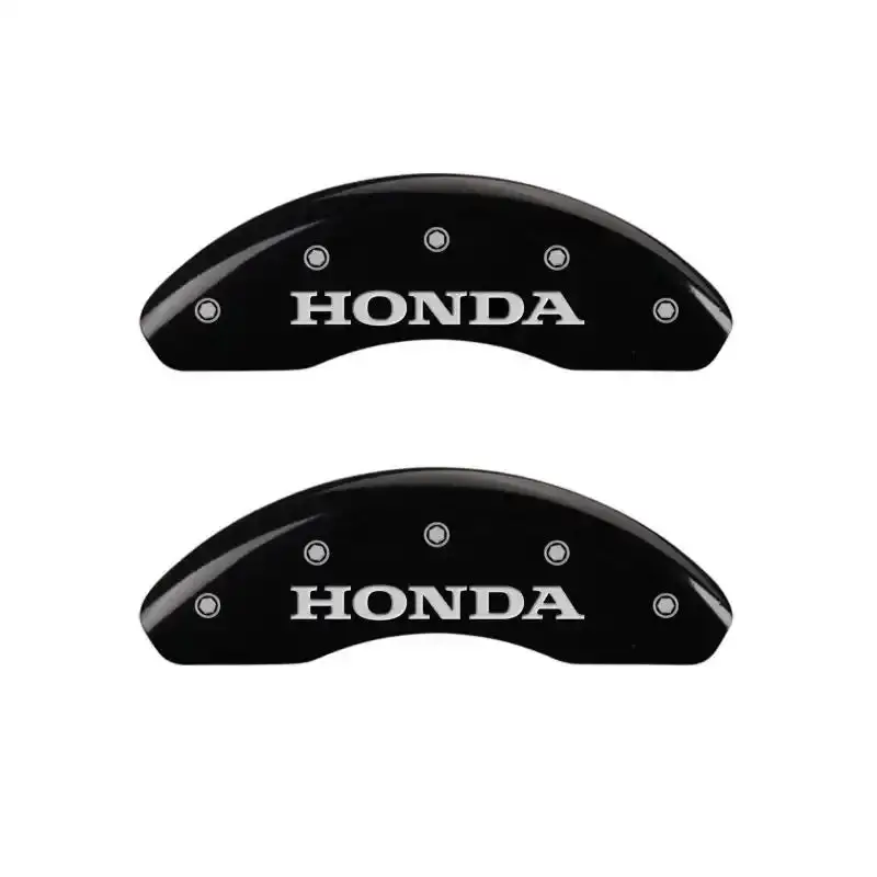 Mgp Engraved 4-Piston Caliper Covers – I-Vtec Style, Black Finish With Silver Accent 1