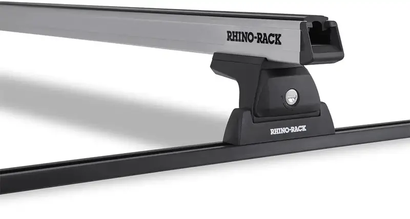 Rhino-Rack Rlt600 Track Mount Roof Rack – Heavy-Duty Silver Crossbar System (Ja8727, 2-Bar) 1
