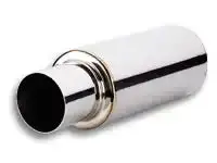 Turbo-Performance Muffler – Straight-Through 3-Foot Exhaust For Maximum Flow 1